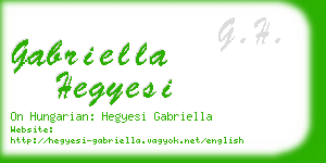 gabriella hegyesi business card